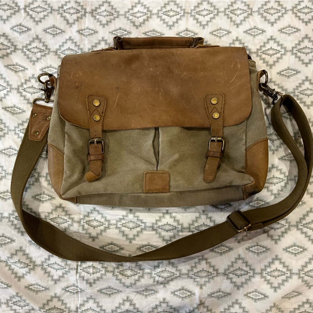 S-ZONE Canvas Messenger  Bag
